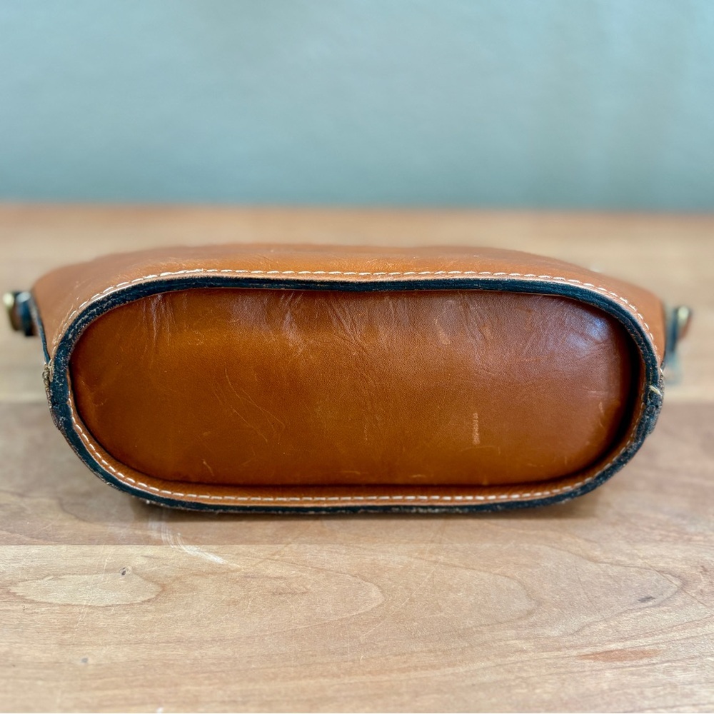 Patricia Nash Lavoria Brown Leather Top Zip Crossbody Bag - No Chain or Strap - Picture 11 of 16